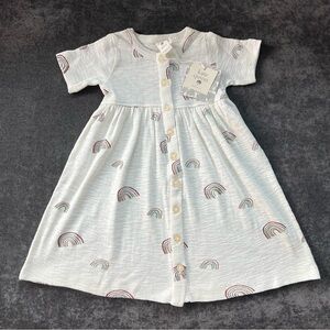 NWT Kate Quinn Short Sleeve Button Front  Dress Size 18-24 Months